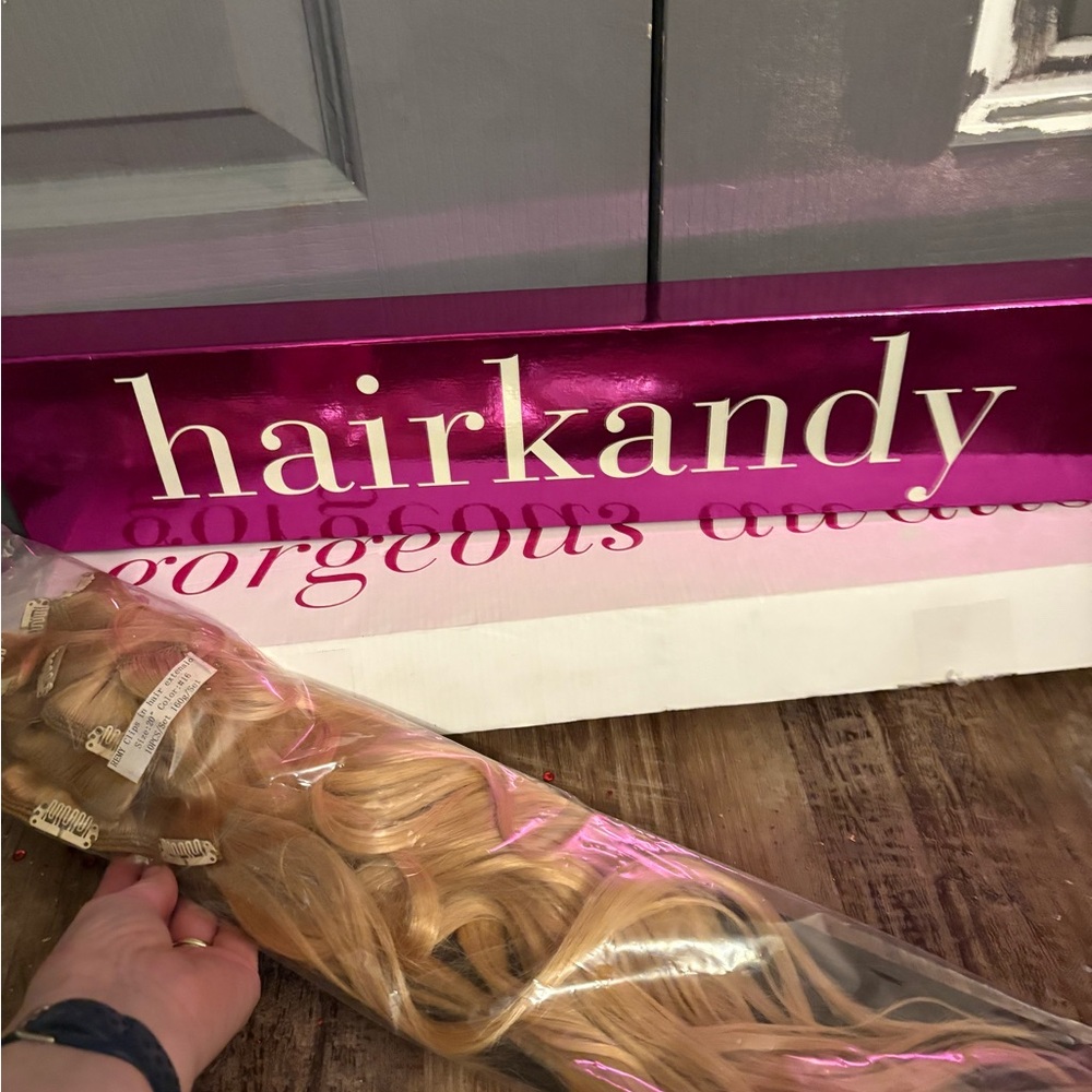 Tan Wavy Hair Extensions with Natural Shine